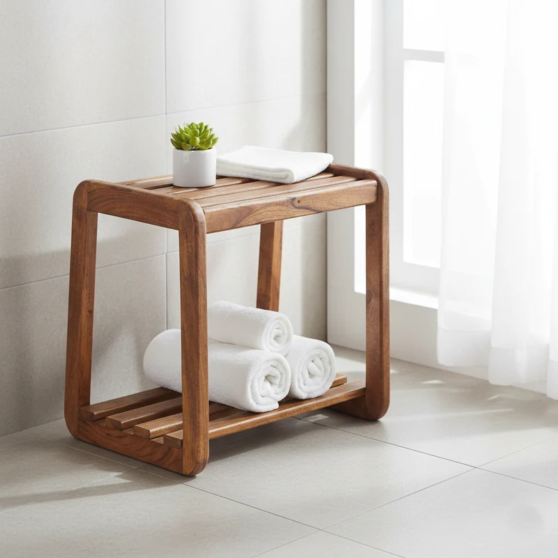 Tabouret avec étagères | Umar