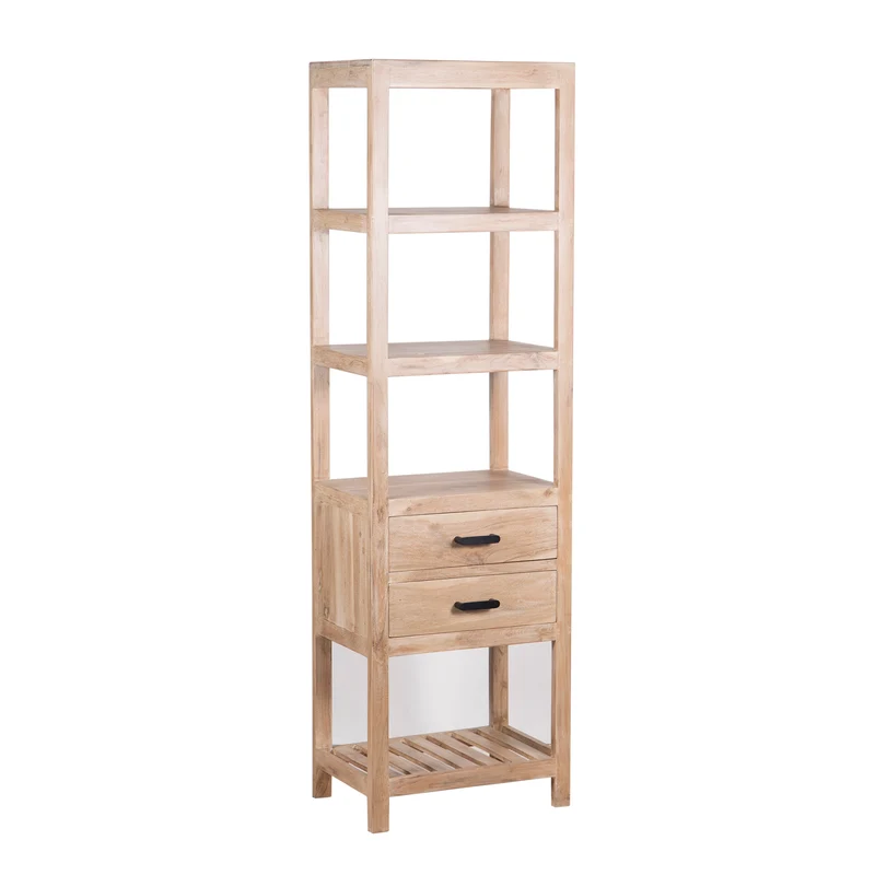 Etagere colonne 2 tiroirs | Acacia Harpley
