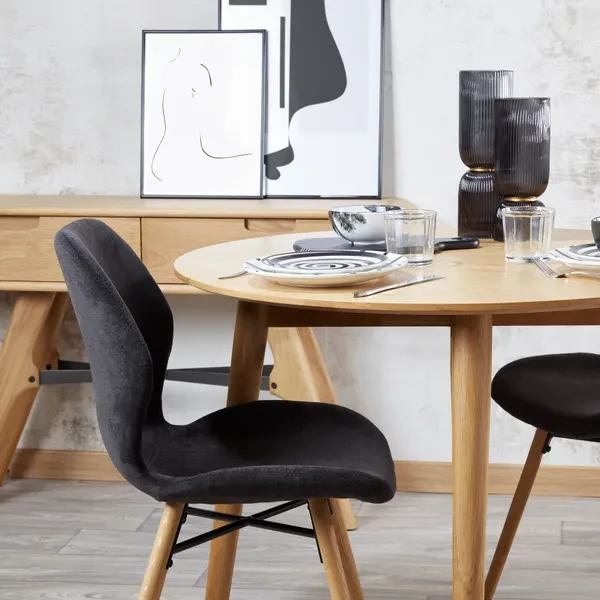 Chaise KERI tissu
