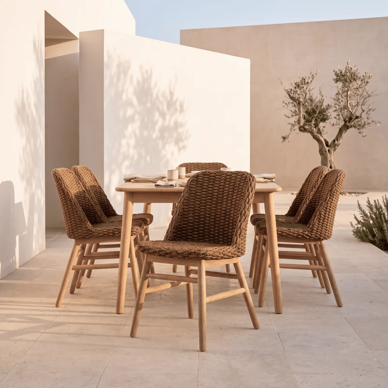 Chaise SOLEA marron