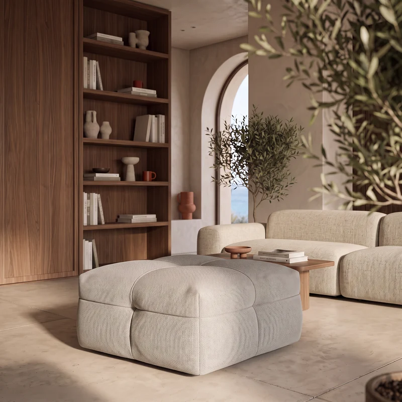 Pouf ASTANA taupe