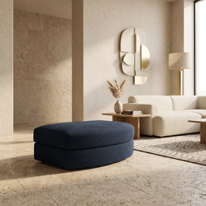 Pouf ROMA Bleu