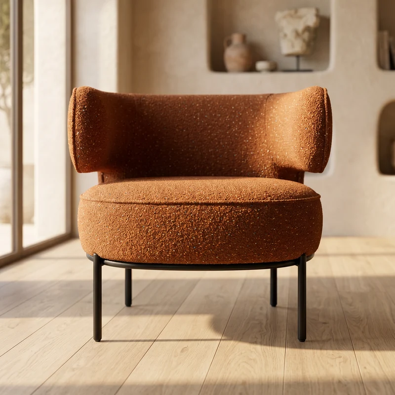 Fauteuil Emily Terracotta