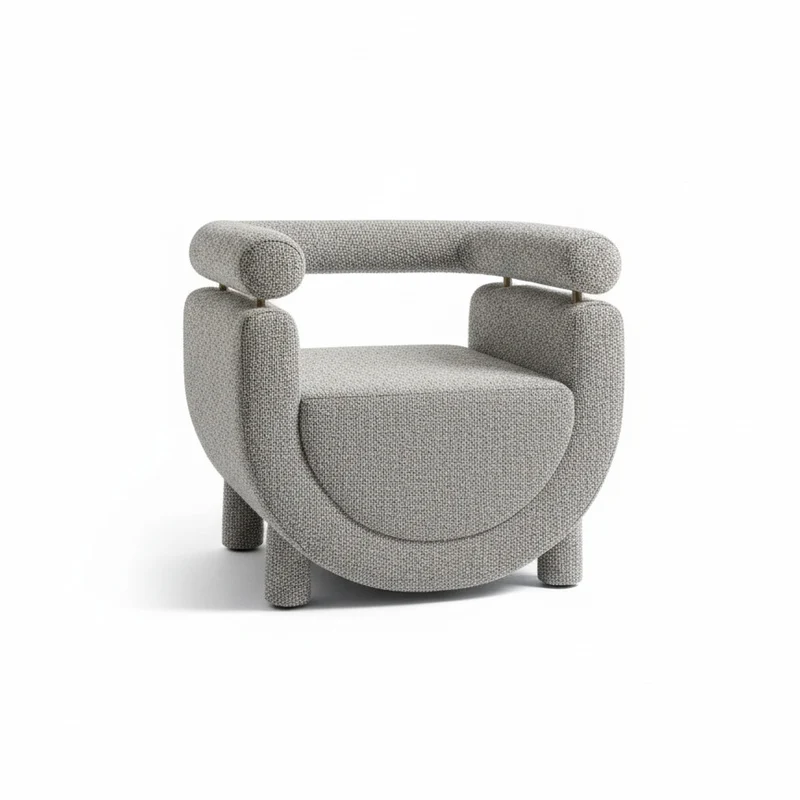 Fauteuil Kairo en bouclette