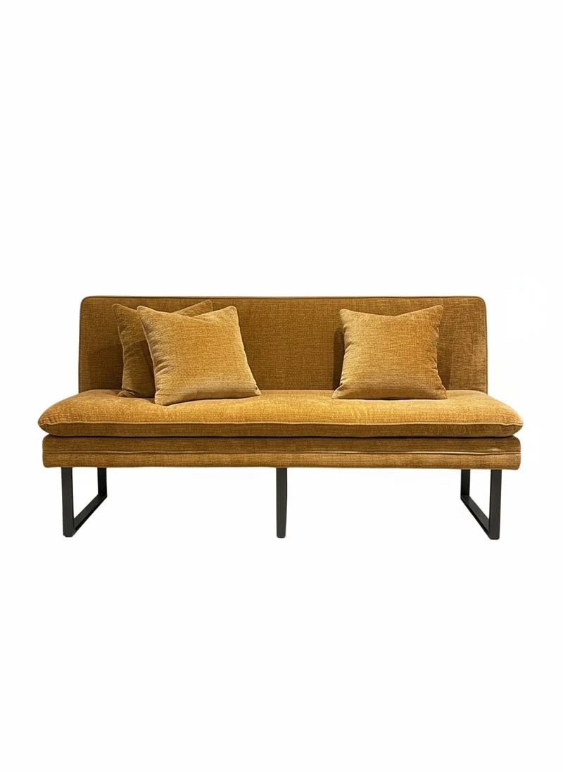 Banquette sur pied Como Ocre 180cm