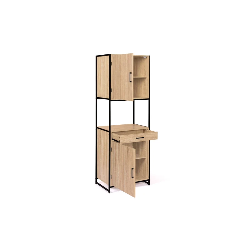 Meuble de cuisine / Vaisselier Memphis 2 niveaux 60x170cm