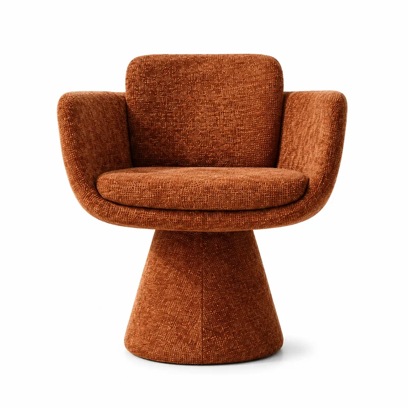 Fauteuil Pivotant Lexi Terre Cuite