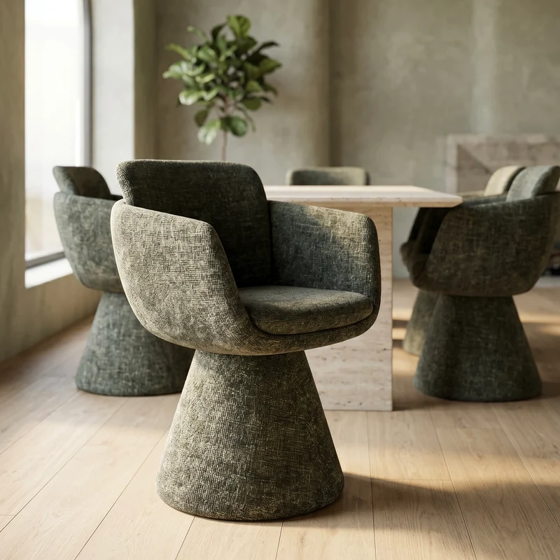 Fauteuil Pivotant Lexi Kaki