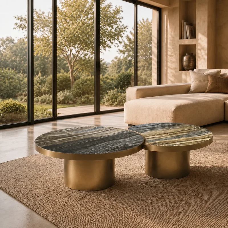 Duo de tables basses Sarrameo