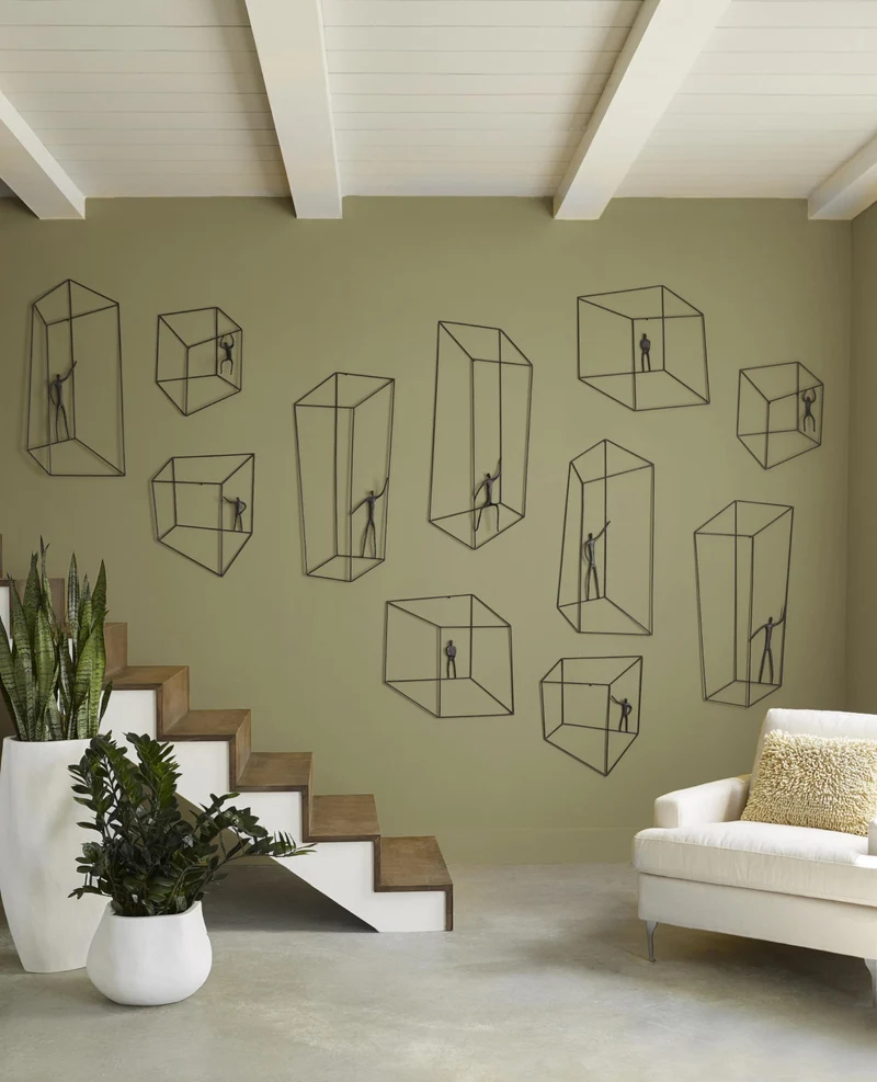 Sculpture murale Perspective 17.5x1x35"