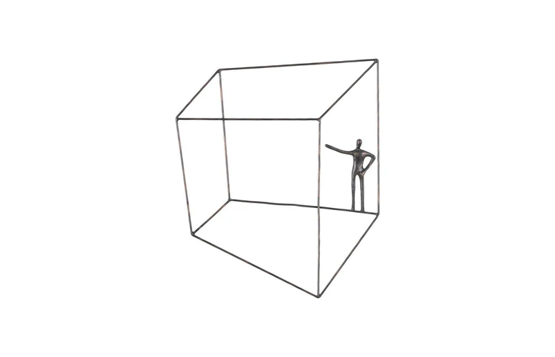 Sculpture murale Perspective 18.25*1.5*21.75"