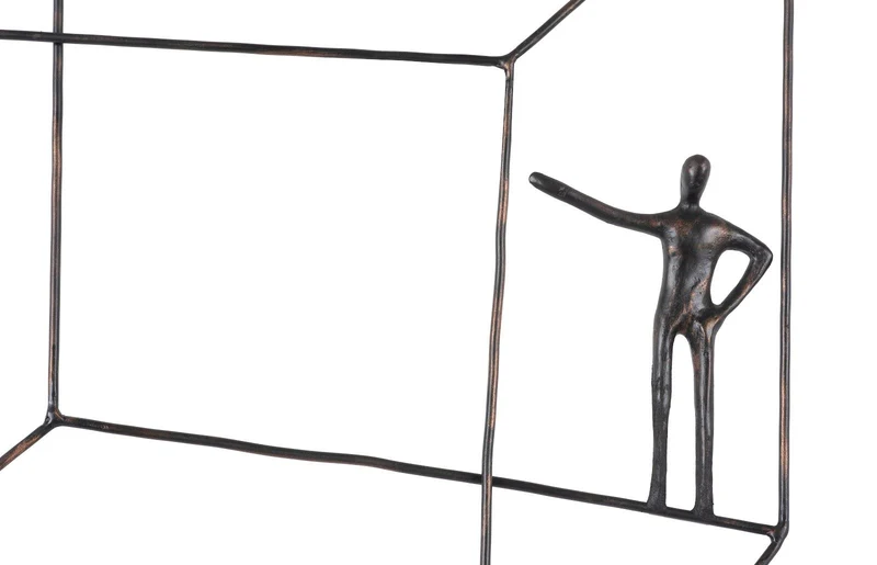 Sculpture murale Perspective 18.25*1.5*21.75"