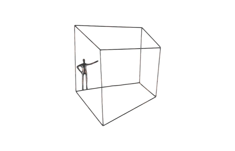 Sculpture murale Perspective 18.25*1.5*21.75"