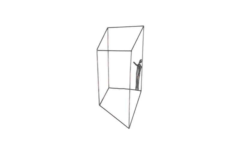 Sculpture murale Perspective 18.25*1.5*21.75"