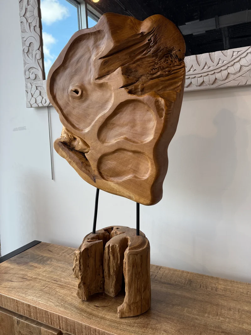 Sculpture en bois 36"