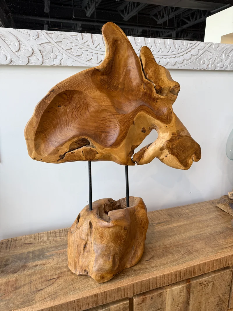Sculpture en bois 32"