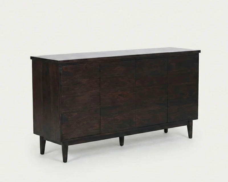 Buffet 4 portes Dona - sheesham massif espresso