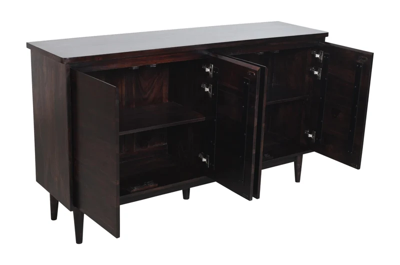 Buffet 4 portes Dona - sheesham massif espresso
