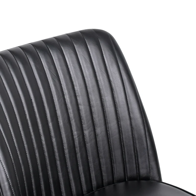 Chaise Kelya cuir noir