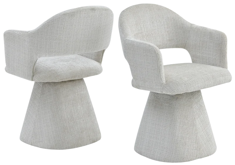 Ensemble table ronde et 4 chaises pivotantes - Arca