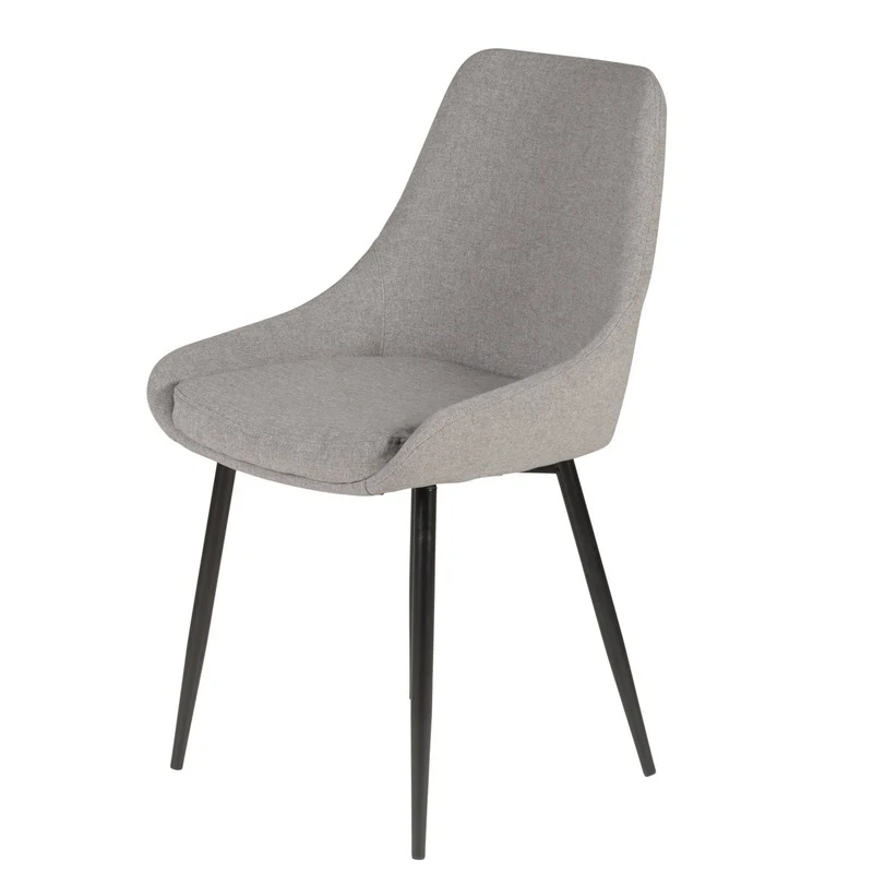 Chaise BARI tissu pieds métal