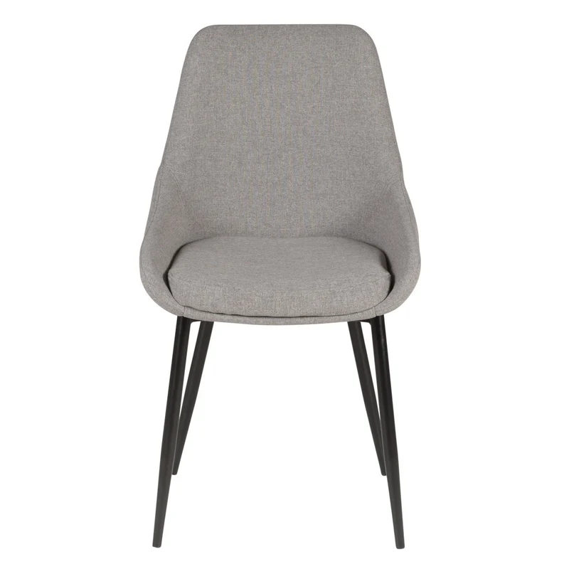 Chaise BARI tissu pieds métal