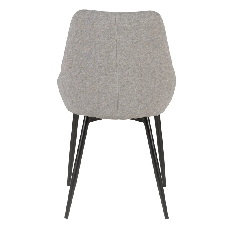 Chaise BARI tissu pieds métal
