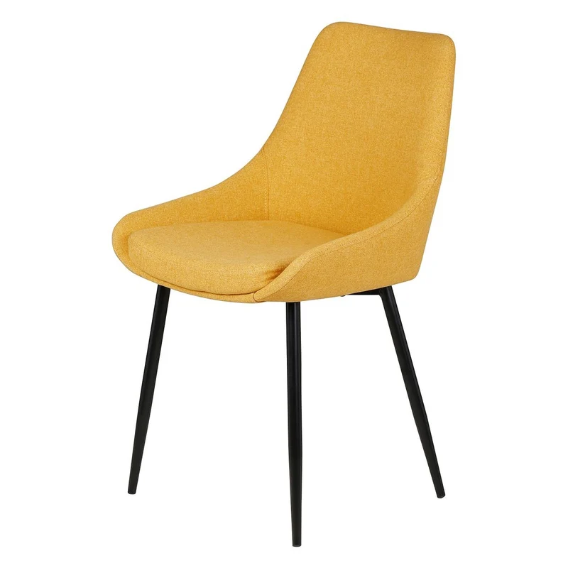 Chaise BARI tissu pieds métal