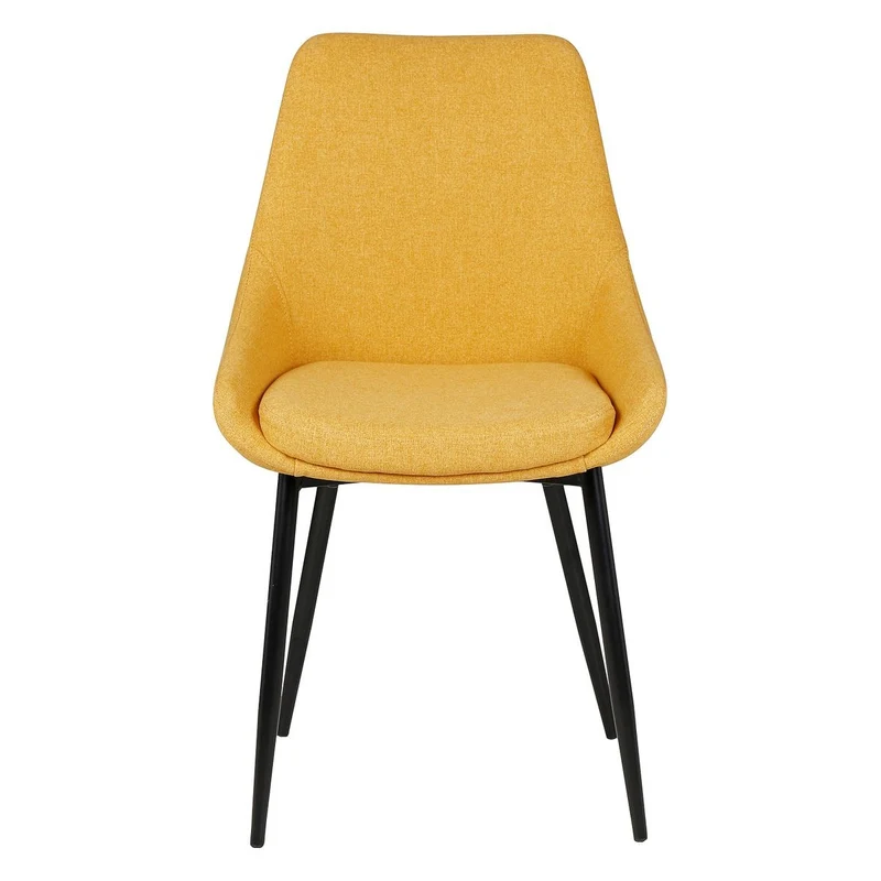 Chaise BARI tissu pieds métal