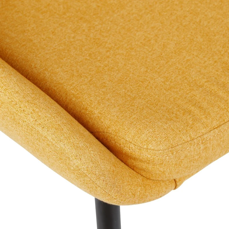 Chaise BARI tissu pieds métal