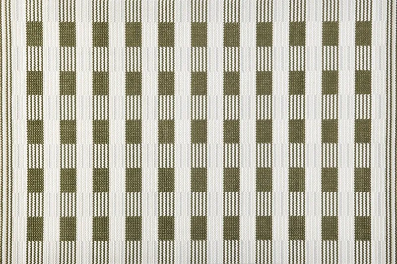 Tapis blanc à motifs carrés verts 200 x 290 cm THEOA