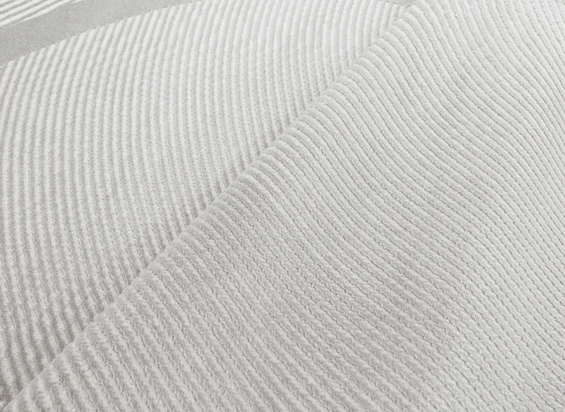 Tapis gris à motifs vague 160 x 230 cm KANSAS