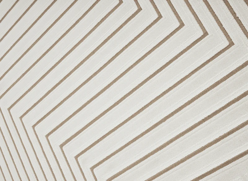 Tapis blanc écru à motifs chevrons 160 x 230 cm AMELIO