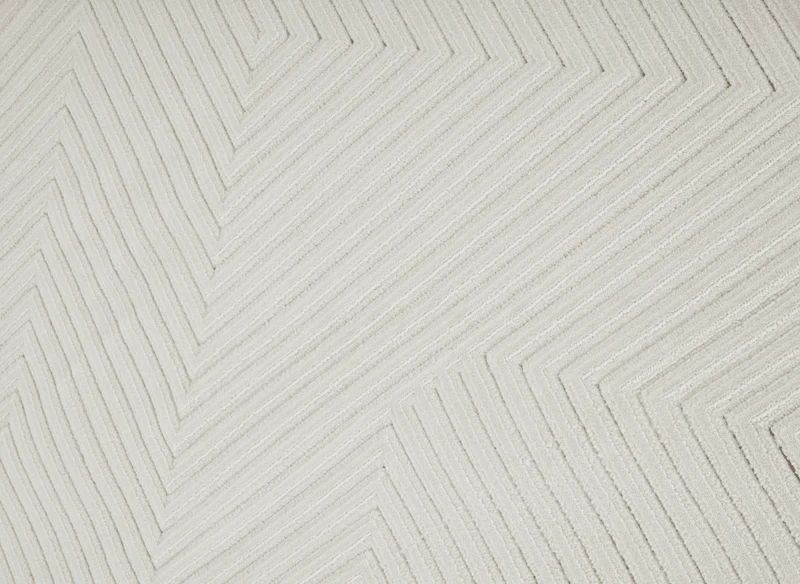 Tapis blanc écru à losanges beiges 200 x 290 cm ROUBY