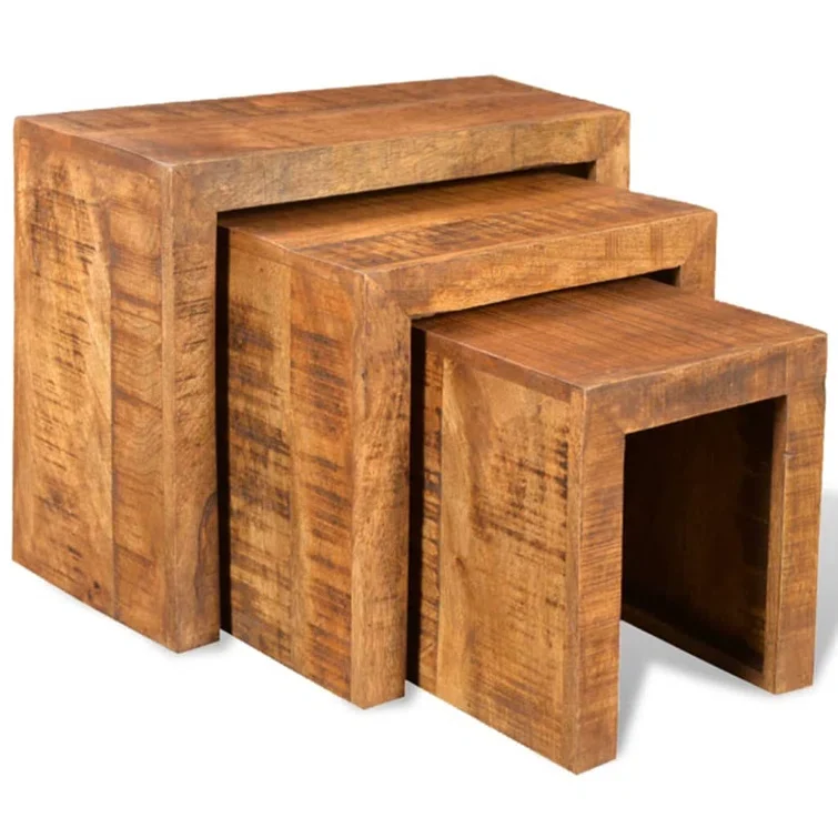 Table d'appoint ensemble de 3 DHAKA