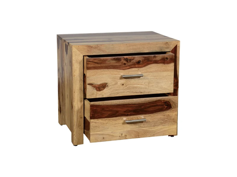 2 Tables de chevet Jamba – sheesham naturel