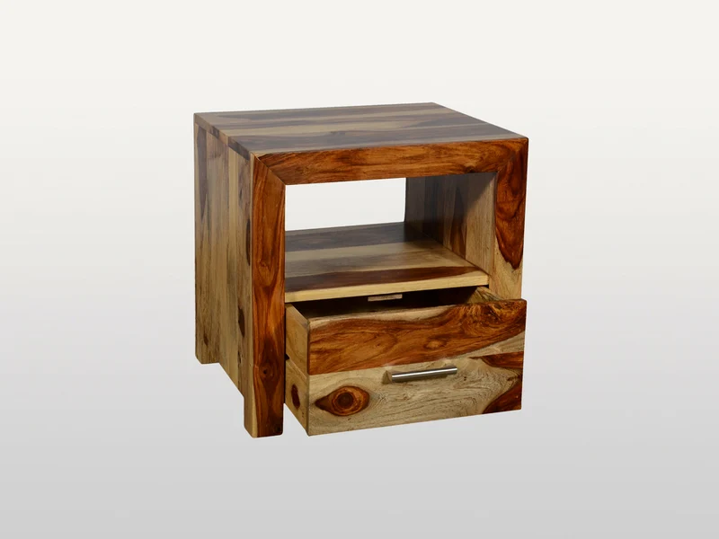 2 tables de chevet Enzo – sheesham natruel