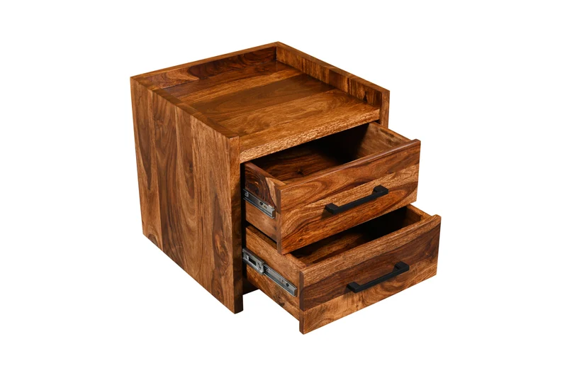 Table de chevet Nagpur brun