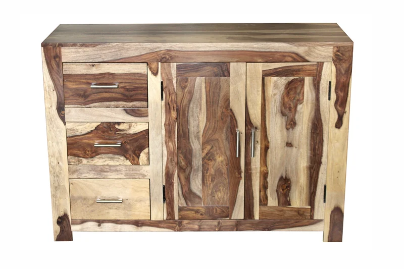 Buffet Avadi 2 portes 3 tiroirs naturel