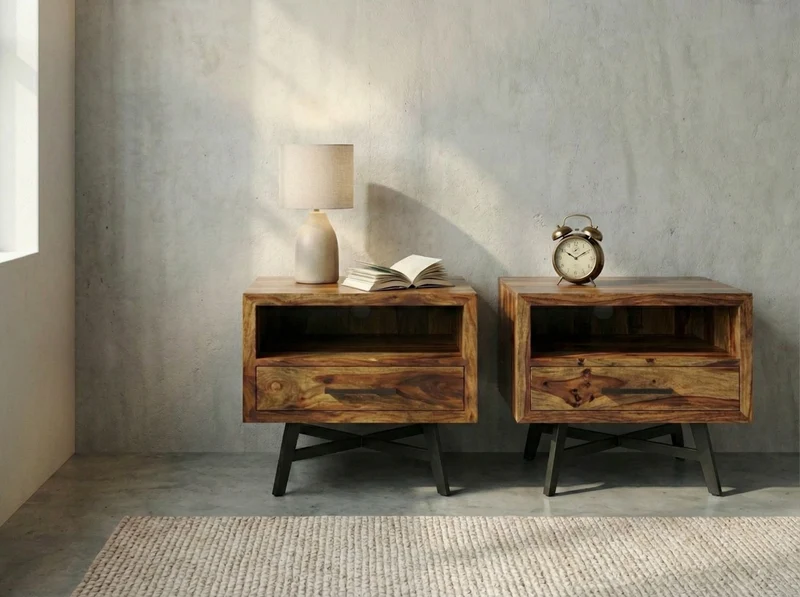 2 tables de chevet Loft