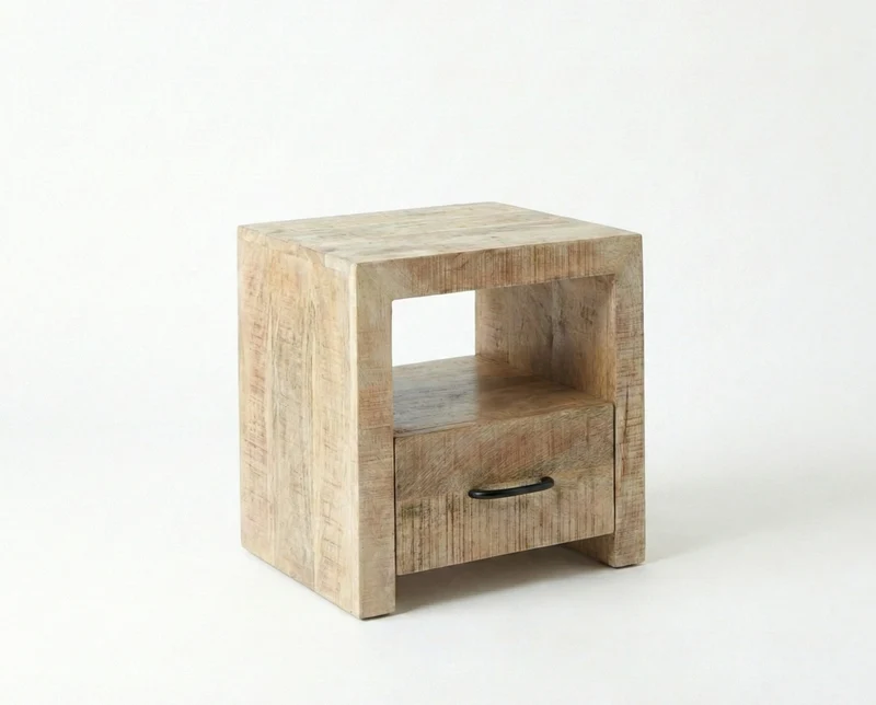 2 Tables de chevet Dhaka — manguier massif