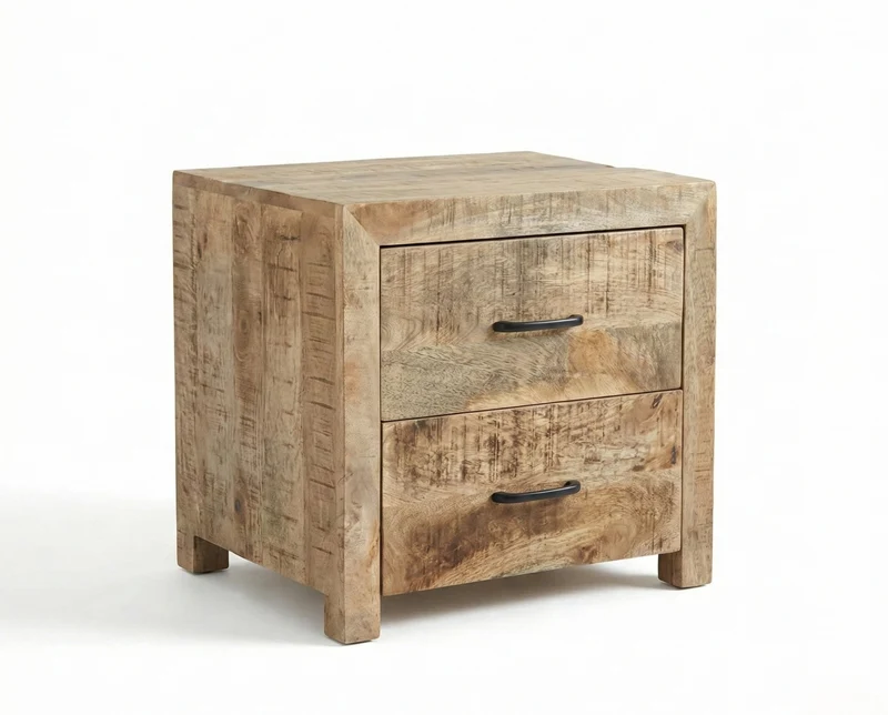 2 tables de chevet Sumara — manguier massif