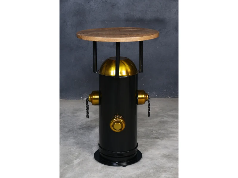 Table d'appoint borne fontaine noire