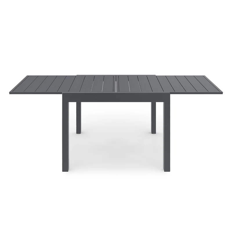 Ensemble repas extensible 8 places en polywood gris