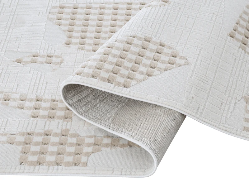 Tapis beige à motifs 200 x 290 cm BRUME