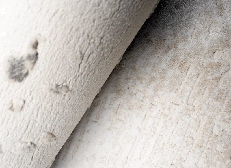 Tapis beige en tissu texturé 160 x 230 cm VANILLE