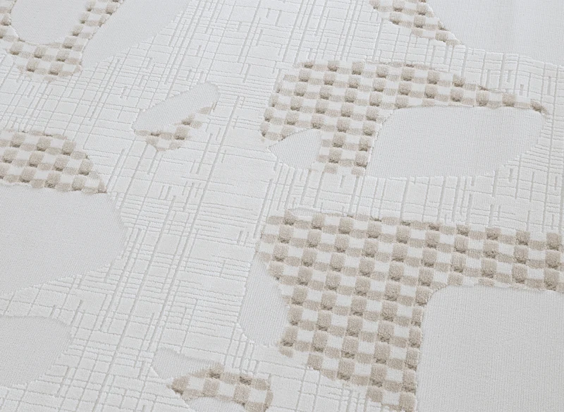 Tapis beige à motifs 160 x 230 cm BRUME