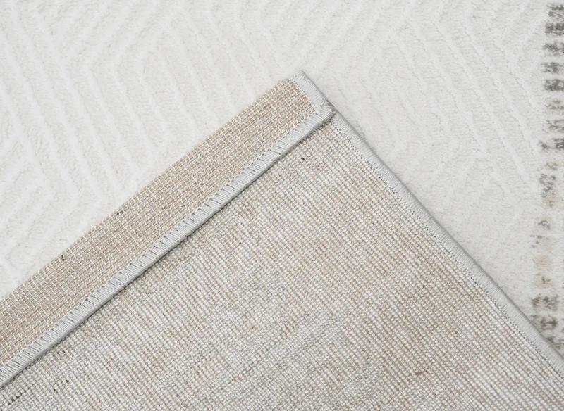 Tapis gris à tissu texturé 160 x 230 cm SOLIS