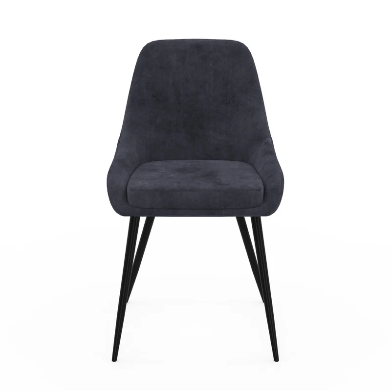 Chaises Olivia assise mix de couleurs : 1x crème, 1x gris clair, 1x gris foncé et 1x rose - lot de 4