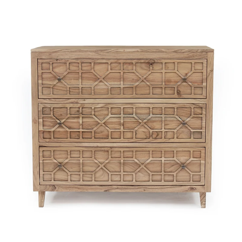 Commode 3 Tiroirs | Acacia Punjab-II